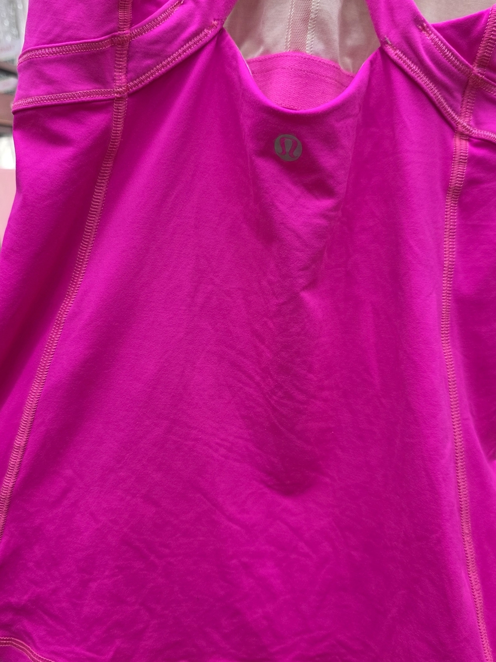 Lululemon Bright Pink Racerback Shelf Bra Tank Active Top Small - Picture 8 of 8